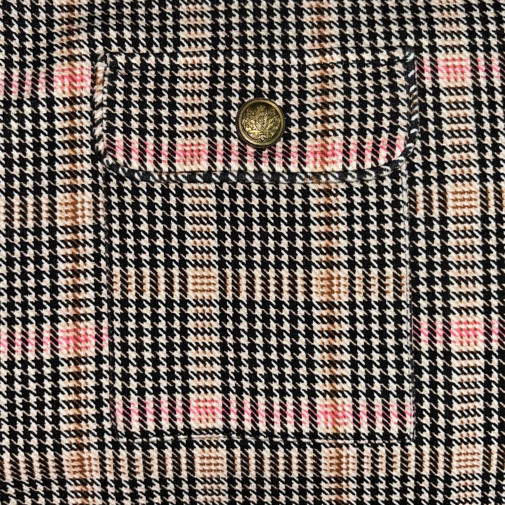 NWT Loft Plaid Ponte Button Pocket Shift Dress Size Small - Picture 5 of 9